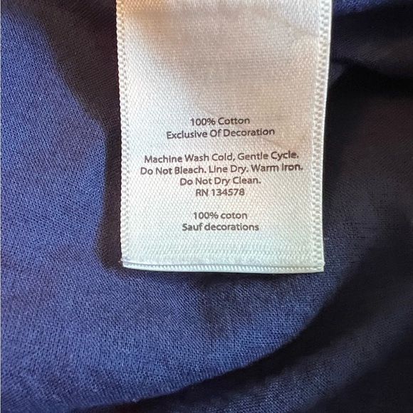 Vineyard Vines Womens Navy Strapless Ruffled Scalloped Romper Size XS - Picture 10 of 14